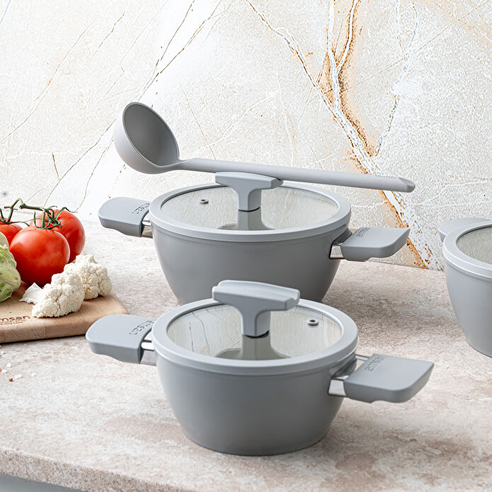 Emsan Swiss Crystal RS 6 Parça Midi Tencere Seti