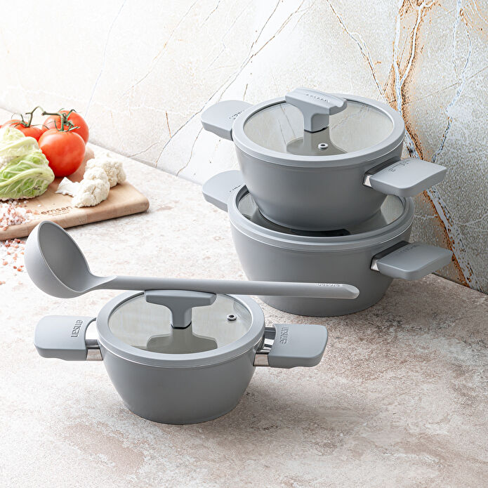 Emsan Swiss Crystal RS 6 Parça Midi Tencere Seti