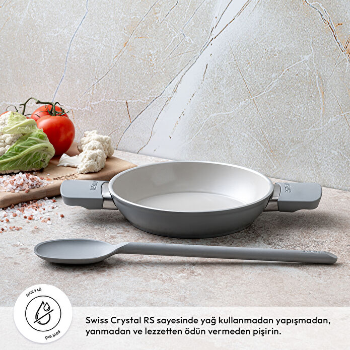 Emsan Swiss Cyrstal RS Sahan Gri 20 cm