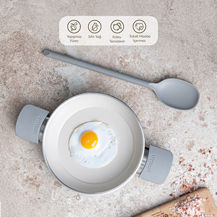 Emsan Swiss Cyrstal RS Sahan Gri 20 cm