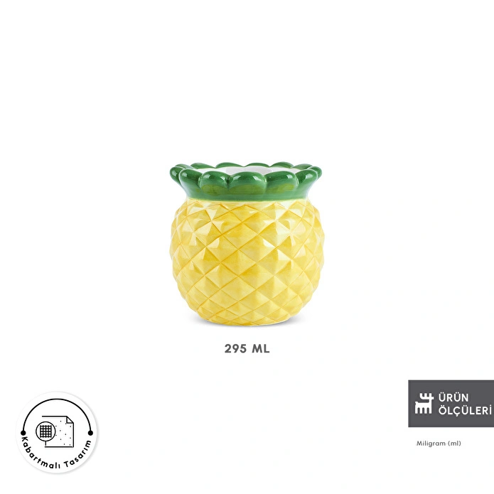 Karaca Pineapple Mini Saksı 295 ml