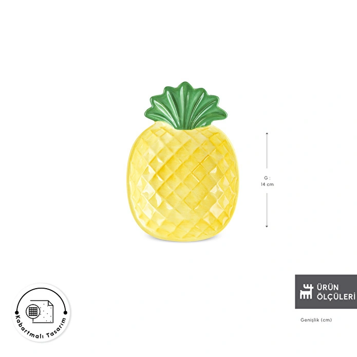 Karaca Pineapple Çerezlik 14 cm
