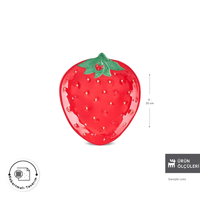 Karaca Strawberry Pasta Tabağı 20 cm
