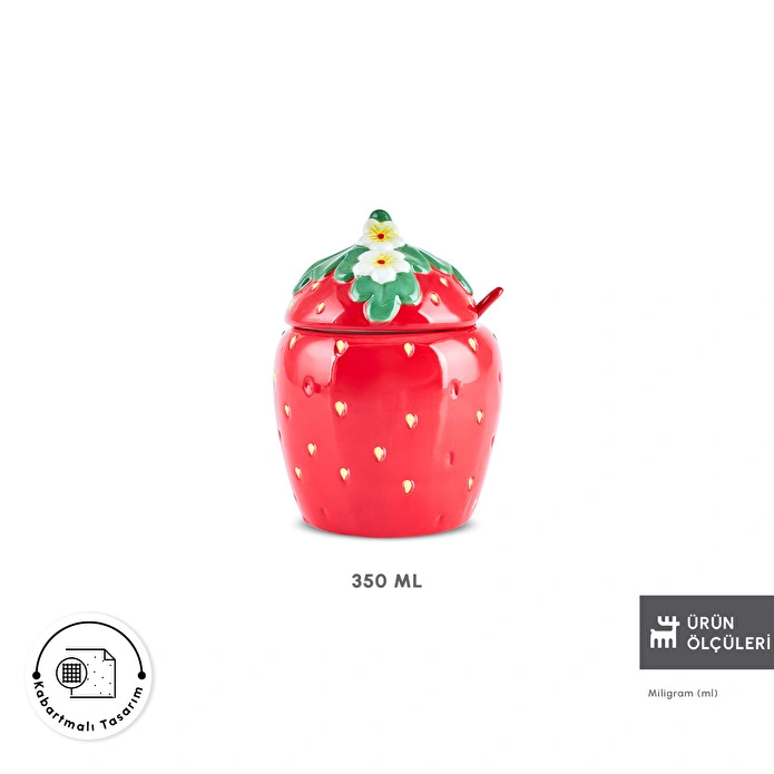 Karaca Strawberry Şekerlik 350 Ml