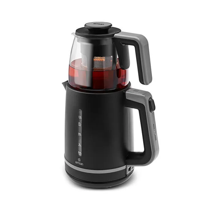 Emsan Maxi Tea XL 2 in 1 Çay Makinesi Space Gray