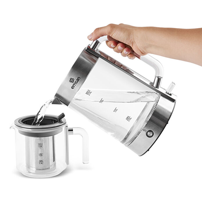 Emsan Feel Steel XL Cam Çay Makinesi