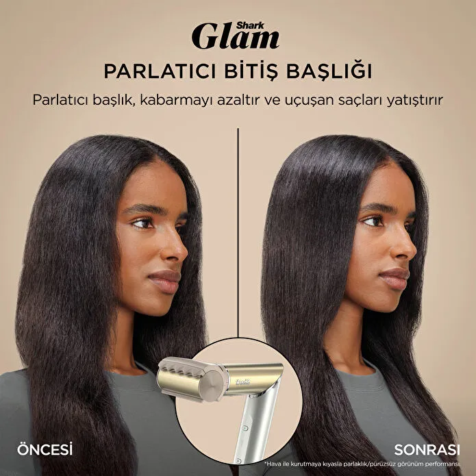 Shark Glam 5 Başlıklı Düz,Dalgalı ve Bukleli Çok Amaçlı Saç Şekillendirici - Gold
