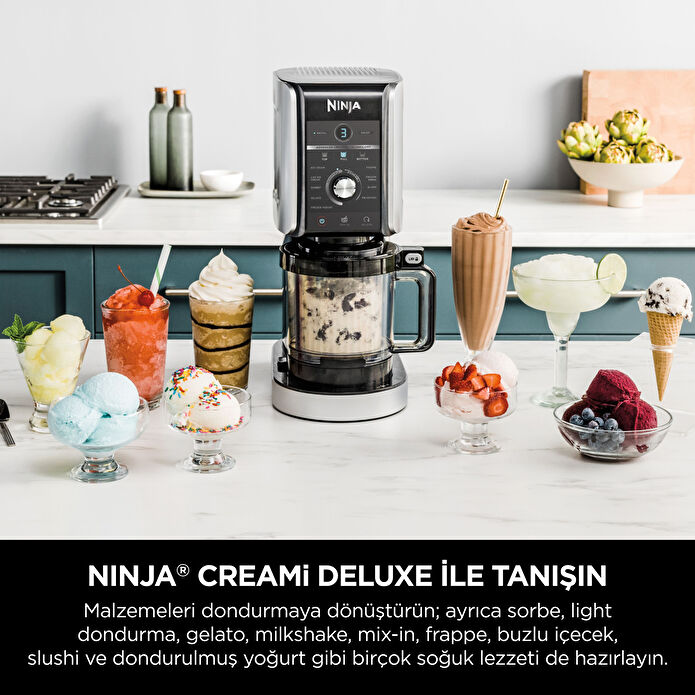 Ninja CREAMi Deluxe 10-in-1 Dondurma ve Frozen Makinesi
