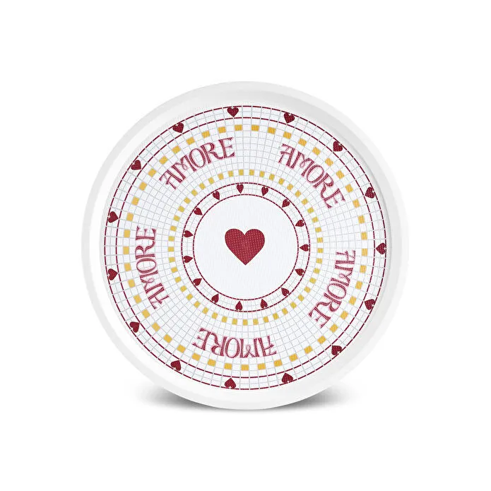 Karaca Amore Kalp Figürlü Tepsi 36 cm