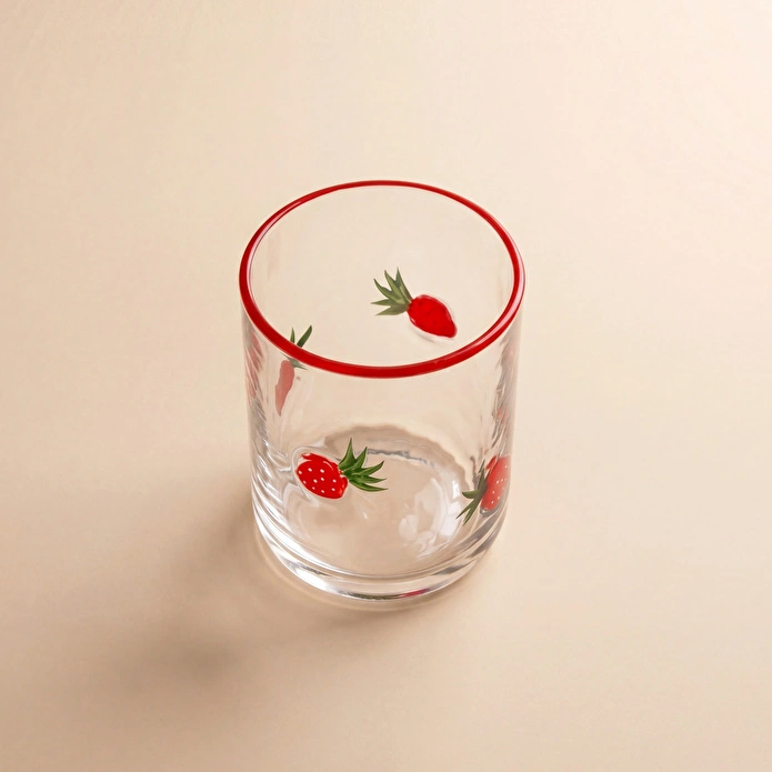 Karaca Strawberry Meşrubat Bardağı 420 ml Kırmızı