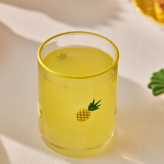 Karaca Pineapple Meşrubat Bardağı 420 ml Sarı