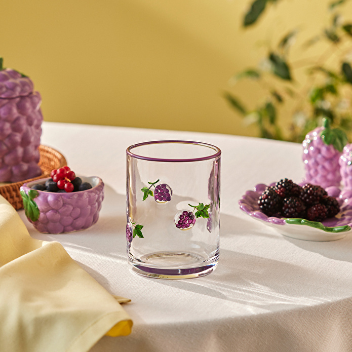 Karaca Grape Meşrubat Bardağı 420 ml Mor