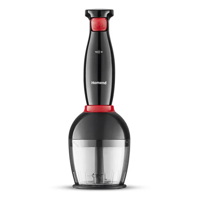 Homend Handmaid 1967H Blender Set Siyah Kırmızı