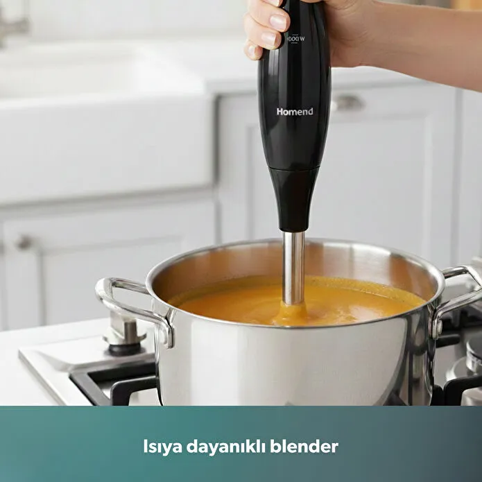 Homend Handmaid 1967H Blender Set Siyah Kırmızı