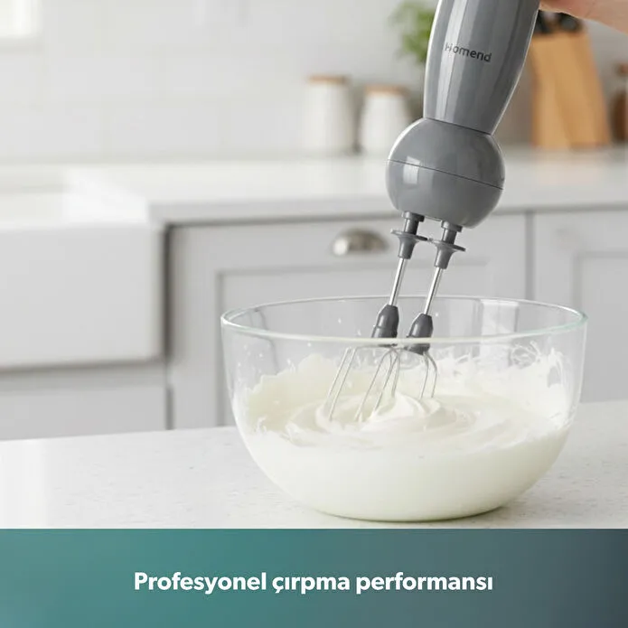 Homend Handmaid 1967H Blender Set Antrasit Siyah