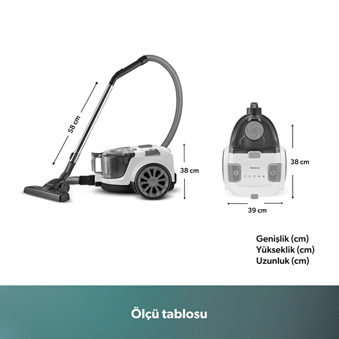 Homend Dustroyer 1255H Yatay Süpürge