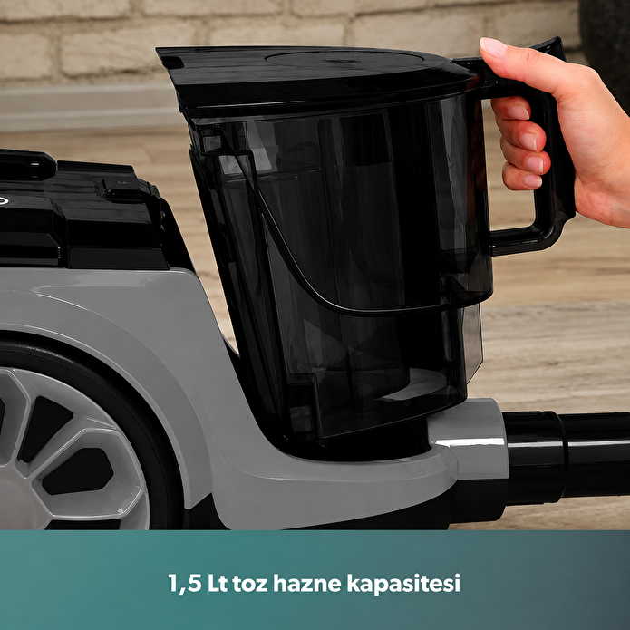 Homend Dustroyer 1255H Yatay Süpürge Siyah