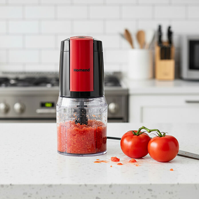 Homend Robochop 2110h Doğrayıcı Siyah Kırmızı