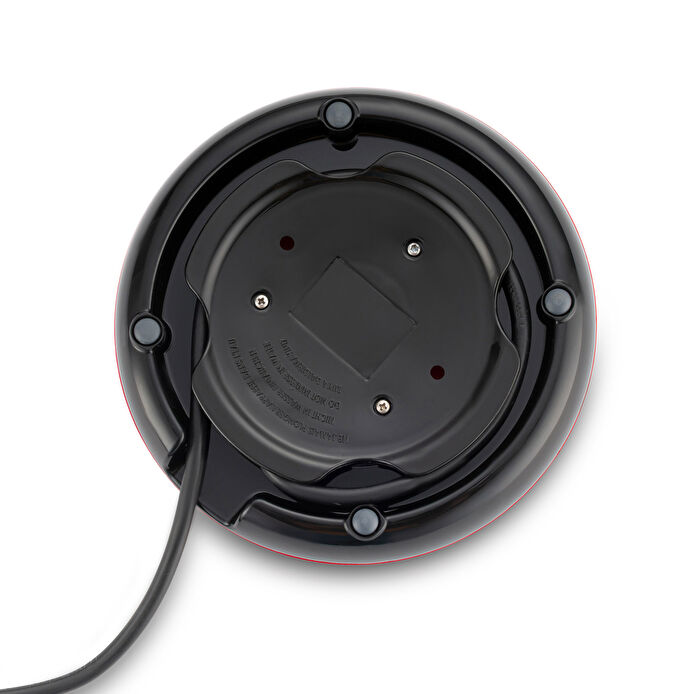 Homend Infinity 1764H Cam Çay Makinesi Siyah Kırmızı