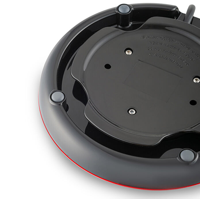 Homend Infinity 1764H Cam Çay Makinesi Siyah Kırmızı