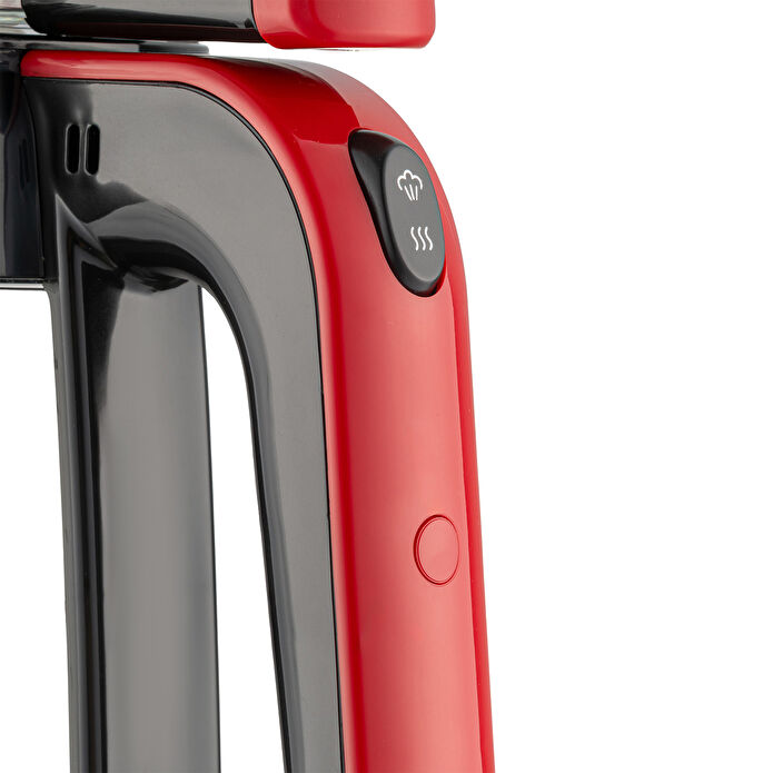 Homend Infinity XL 1764H Cam Çay Makinesi Siyah Kırmızı