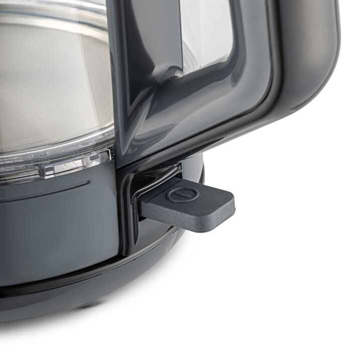 Homend Infinity 1764H Cam Çay Makinesi Antrasit Siyah