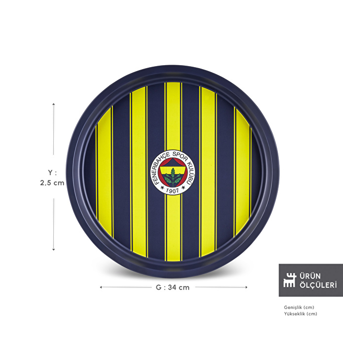Karaca x Fenerbahçe Lisanslı Metal Tepsi
