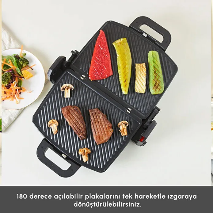 Emsan Future Essential Tost Makinesi Matte Black 1800 W