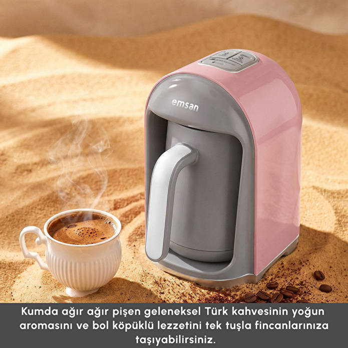 Emsan Kumda Türk Kahve Makinesi Pearly Pink