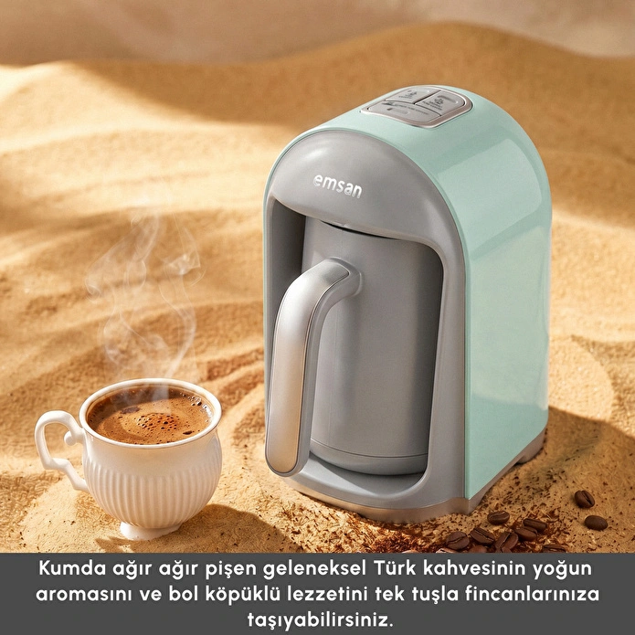 Emsan Kumda Türk Kahve Makinesi Tiffany Blue