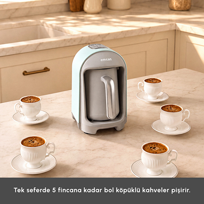 Emsan Kumda Türk Kahve Makinesi Tiffany Blue