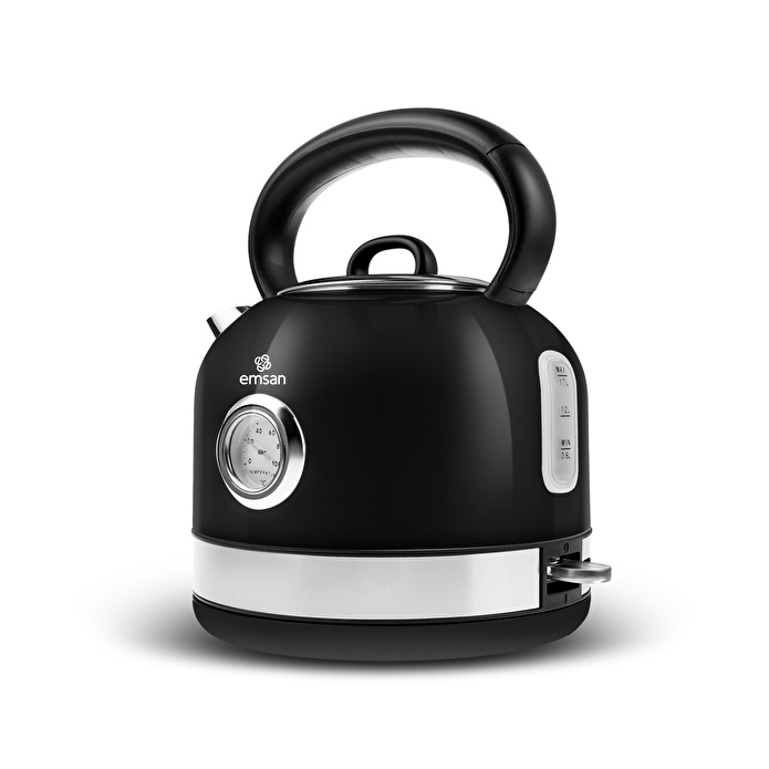 Emsan Retro Su Isıtıcısı 2202 Black 2,2L 2200W