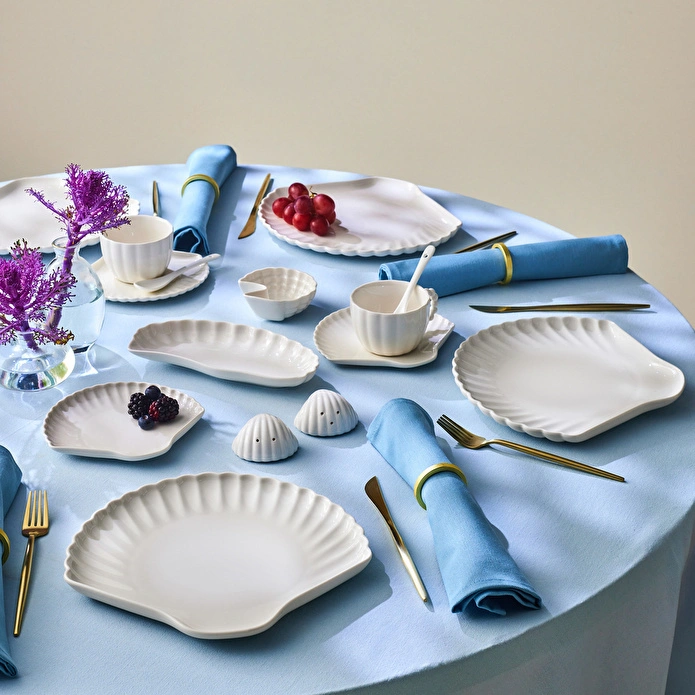 Karaca Stream Bone Ostra 34 Parça 6 Kişilik Kahvaltı Takımı