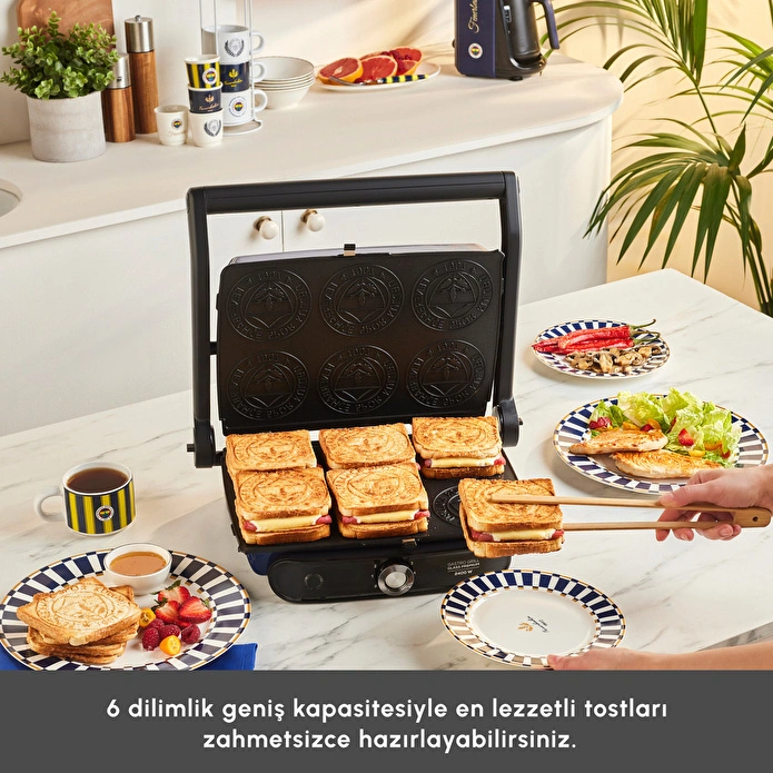Karaca x Fenerbahçe Lisanslı Taraftar Logo Plakalı Tost Makinesi