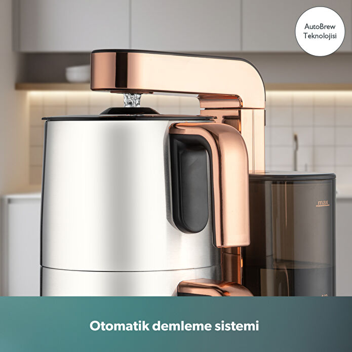 Homend Teabot 1785H Konuşan Otomatik Çay Makinesi Bakır