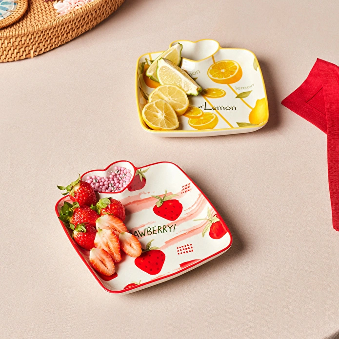 Karaca Strawberry Kalpli Sunumluk 19 cm