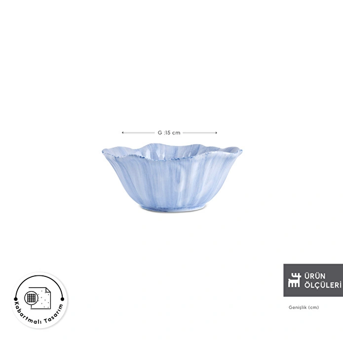 Karaca Bluebell Kase 15 cm