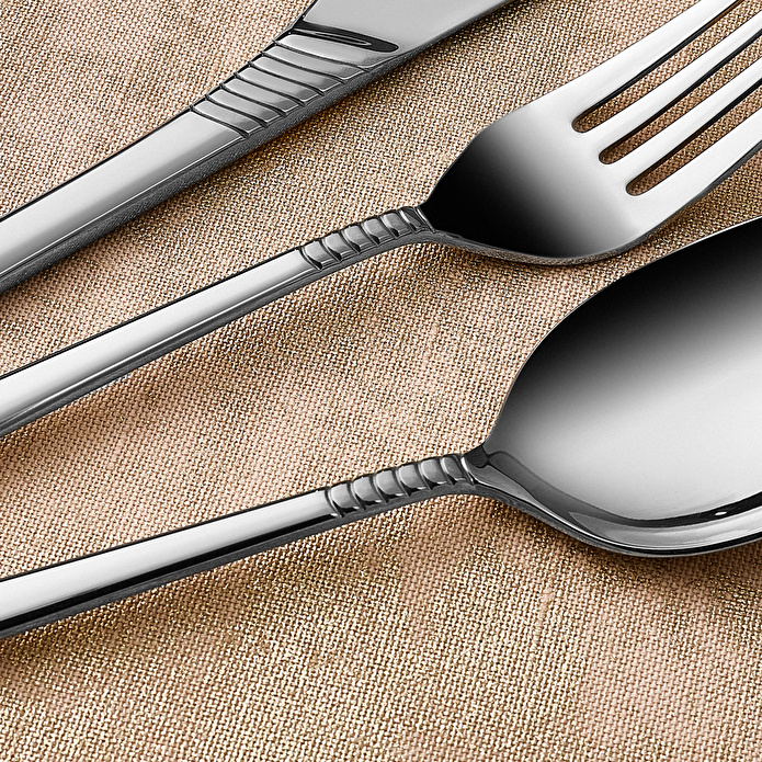 Karaca Cleopatra Premium 84 Parça Çatal Kaşık Bıçak Takımı, Platin