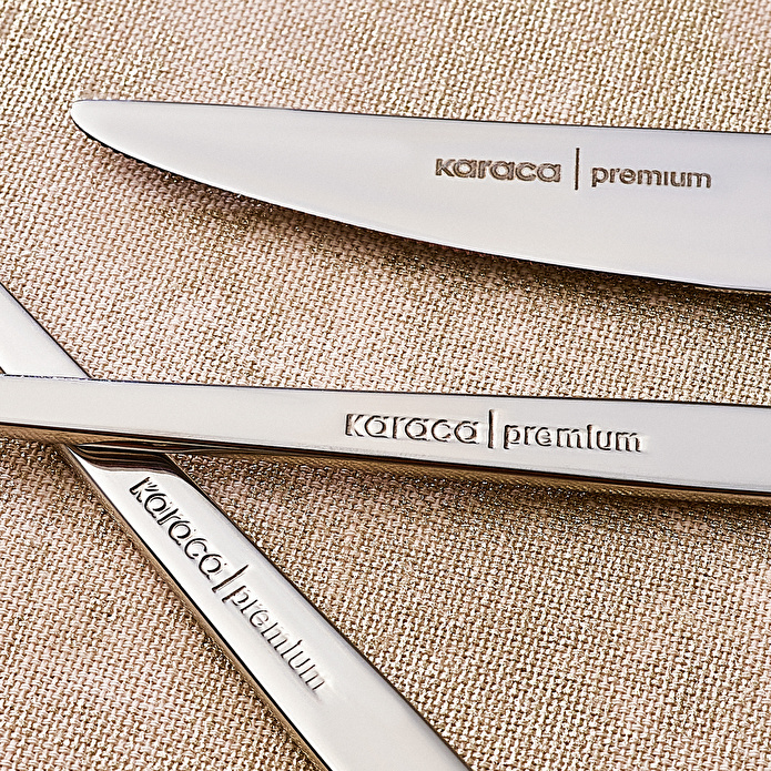 Karaca Cleopatra Premium 84 Parça Çatal Kaşık Bıçak Takımı, Platin