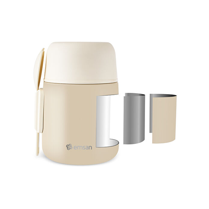 Emsan Solis Yemek Termosu 500 ml Krem