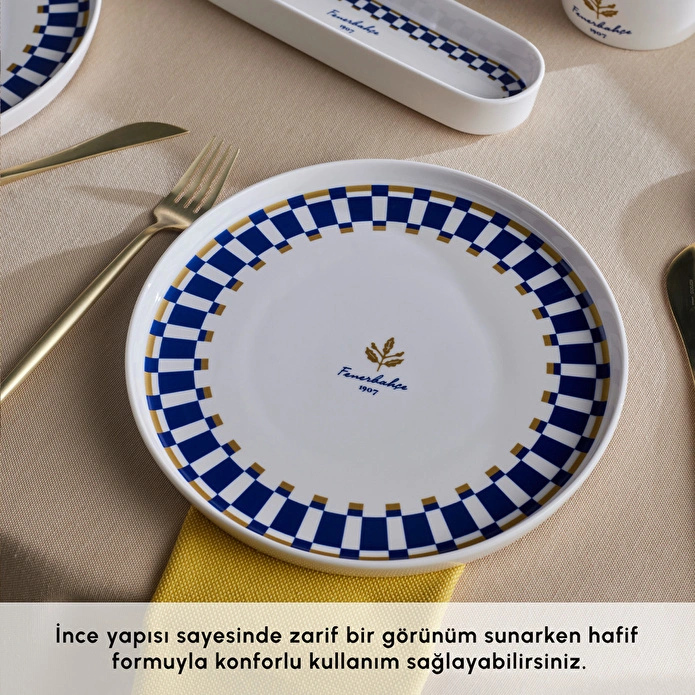 Karaca x Fenerbahçe Lisanslı Forever Bone 14 Parça 6 Kişilik Kahvaltı Takımı