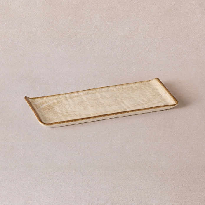 Emsan Ephesus Bej Kayık Tabak 24 cm