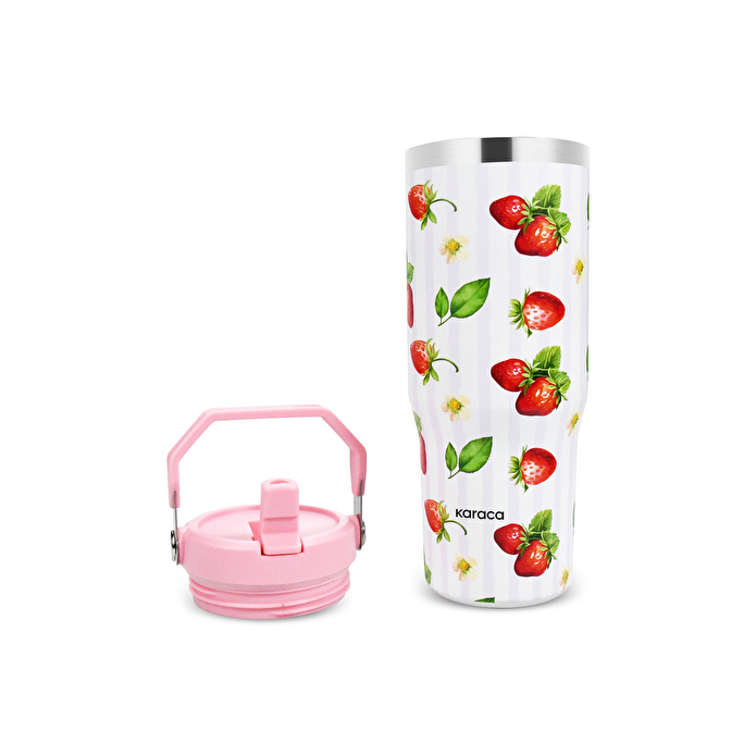 Karaca Strio Çilek Çelik Sızdırmaz Termos 900 ml