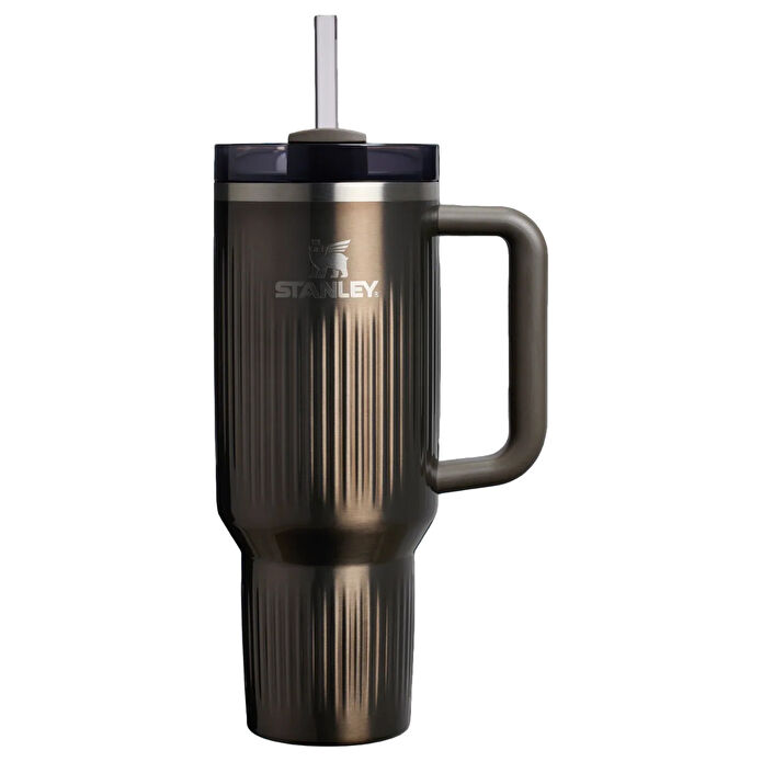 Stanley The Quencher Fluted Tumbler Pipetli Termos Bardak 1,18L Gunmetal Shine