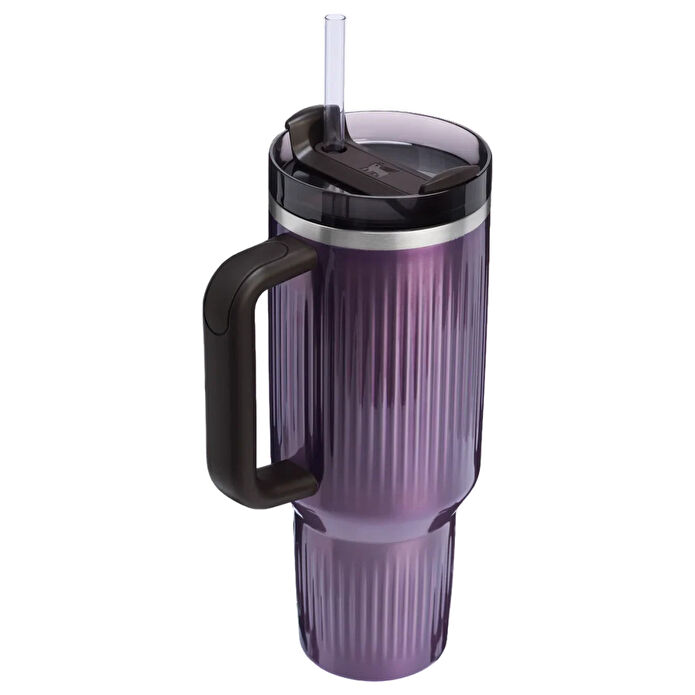 Stanley The Quencher Fluted Tumbler Pipetli Termos Bardak 1,18L Wisteria Shine