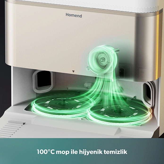 Homend Alex 50 Pro Akıllı Robot Süpürge 28000 Pa Emiş Gücü