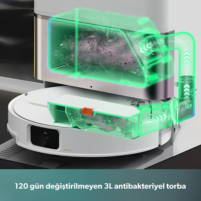 Homend Alex 50 Pro Akıllı Robot Süpürge 28000 Pa Emiş Gücü