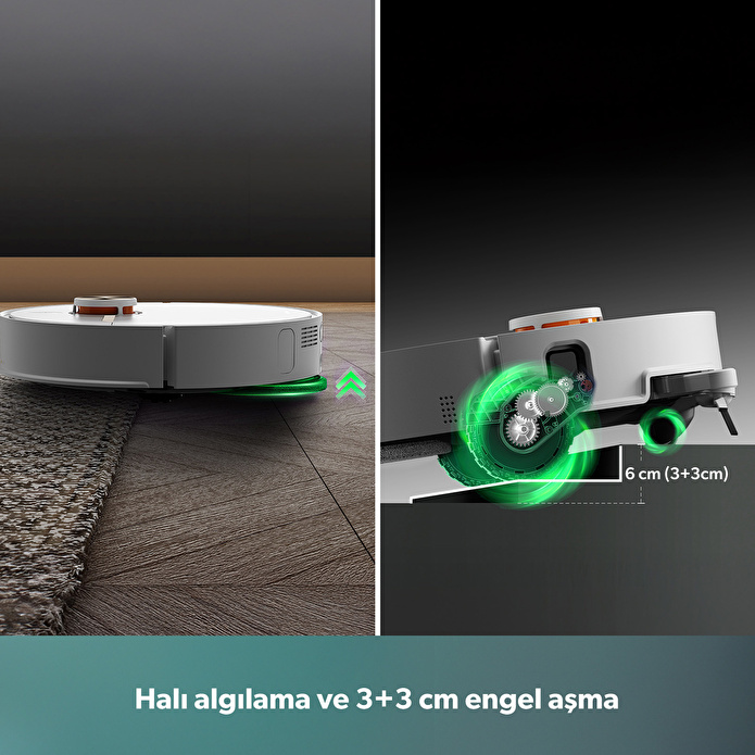 Homend Alex 50 Pro Ulticlean AI Destekli Akıllı Robot Süpürge 28000 Pa Emiş Güçlü Beyaz