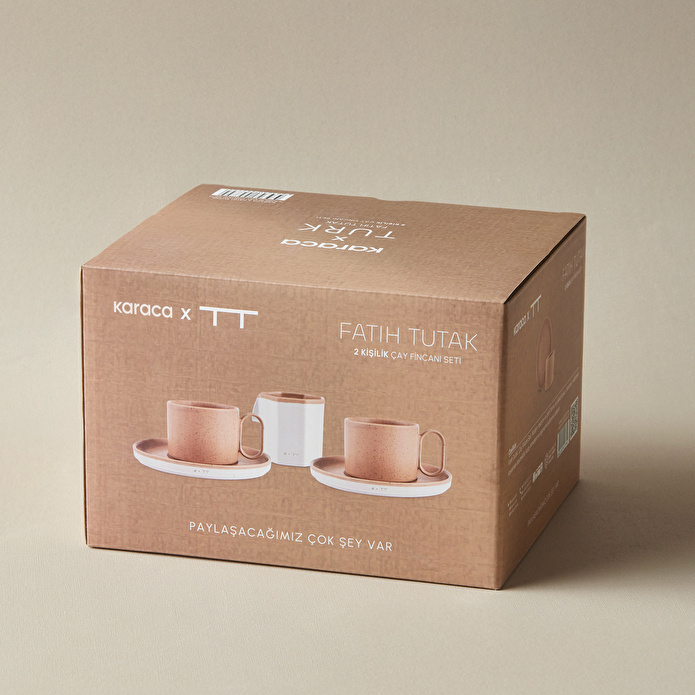 Karaca x Fatih Tutak 2 Kişilik Çay Fincan Takımı ve Sütlük 220 ml