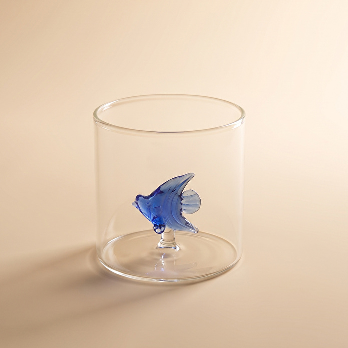 Karaca Marin Fish Su Bardağı Mavi 320 ml